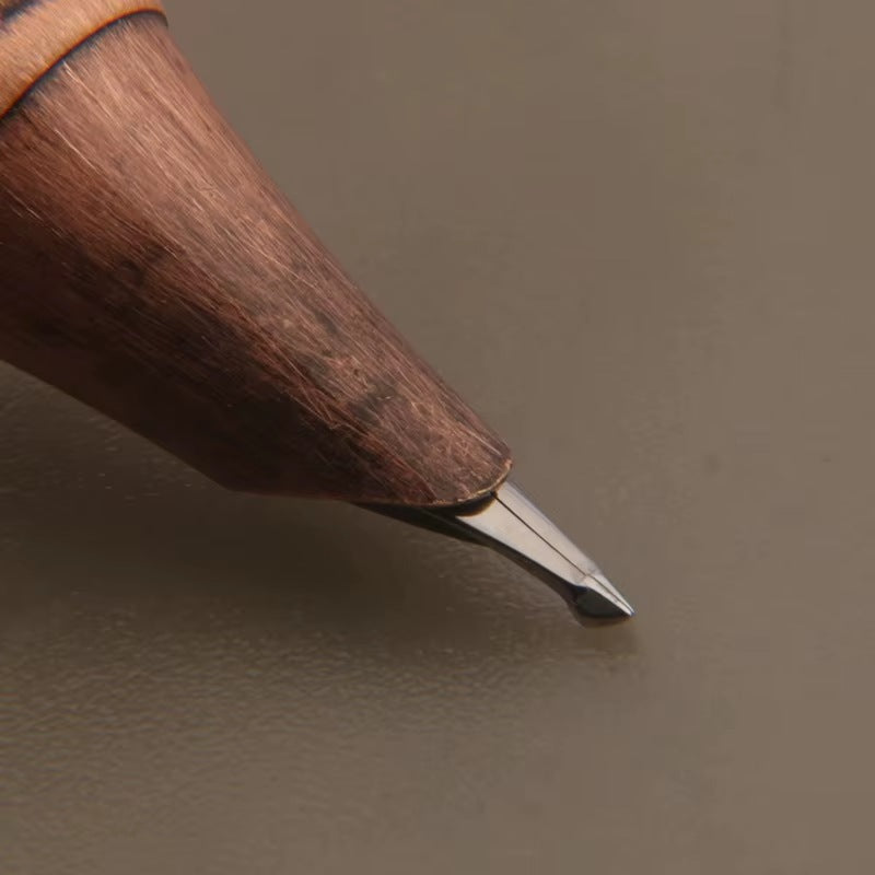 Cozyn Cinnabar Wood & Brass Fountain Pen