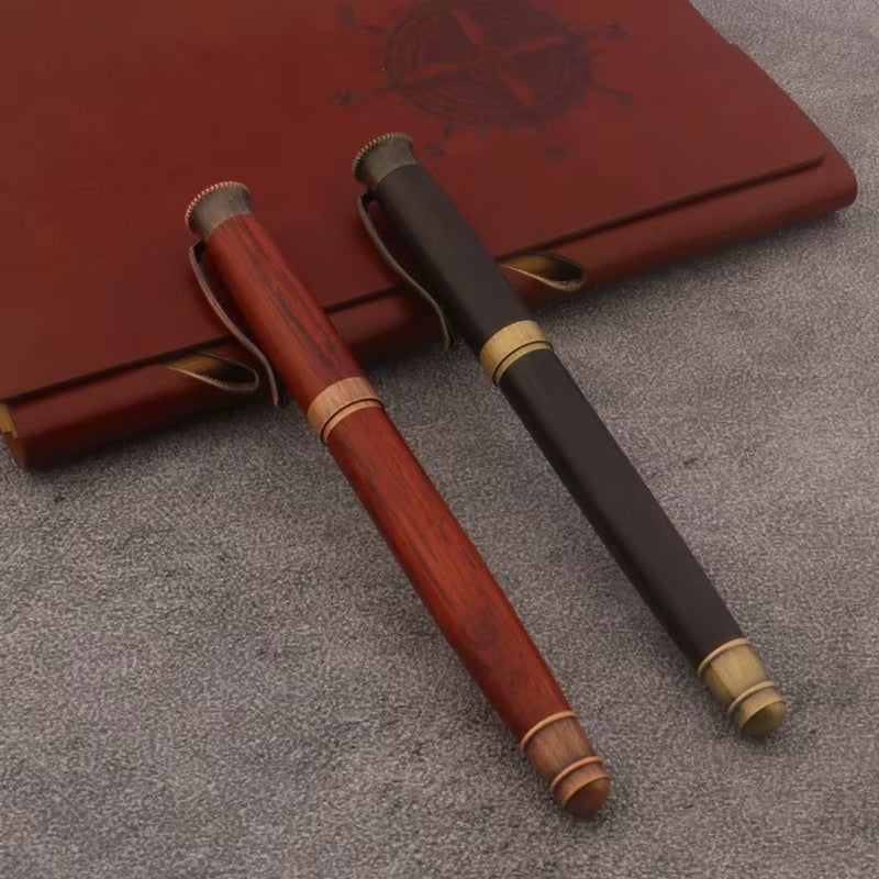 Cozyn Cinnabar Wood & Brass Fountain Pen
