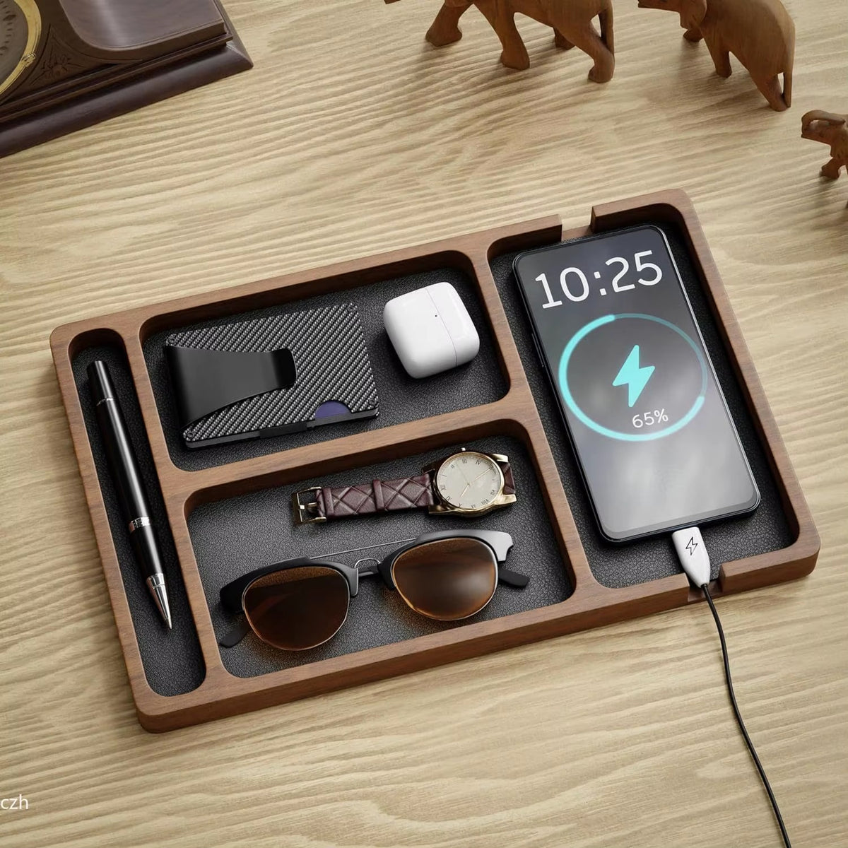 Cozyn Jasper Wood Valet Tray