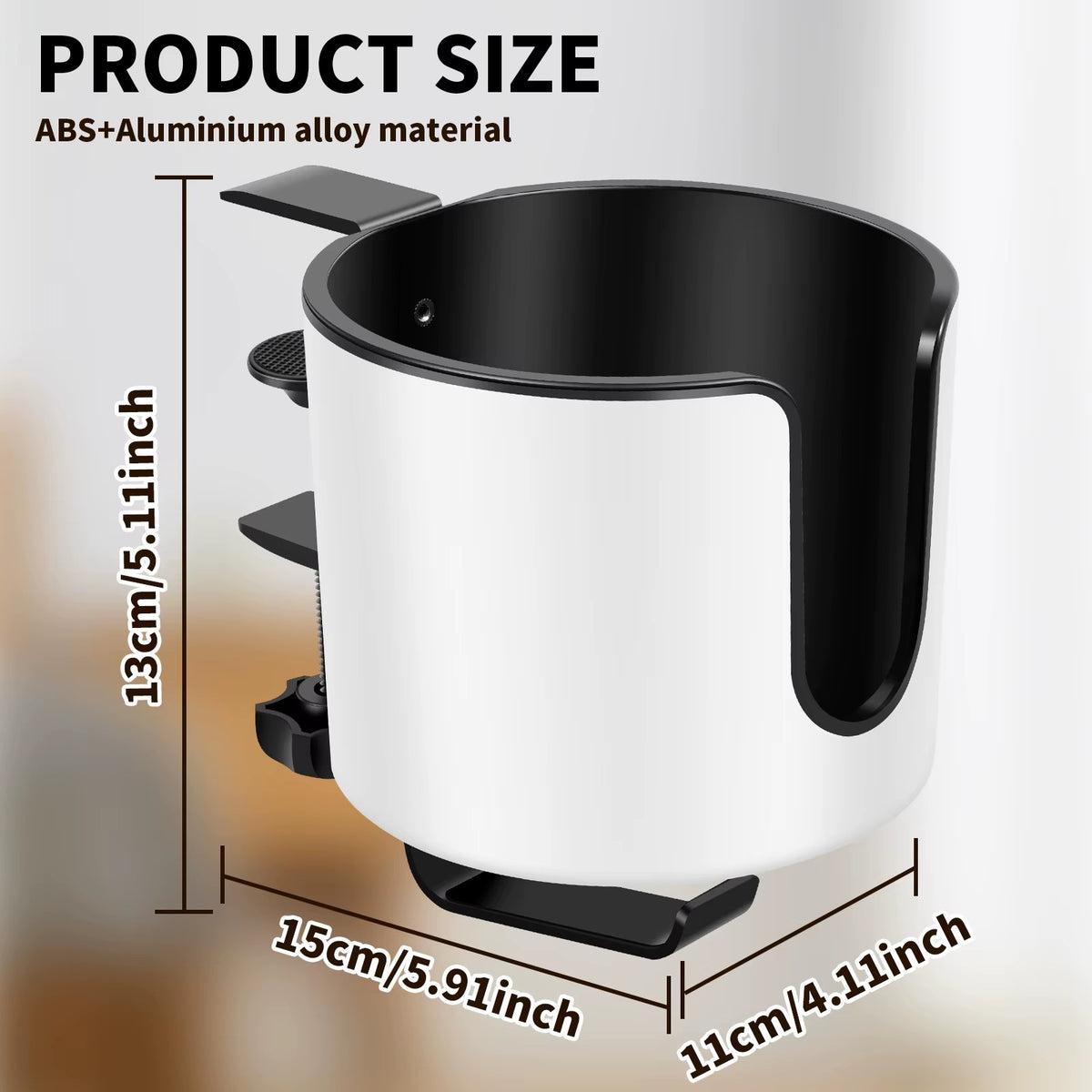 Cozyn Ledge Clamp-On Cup & Headphone Holder