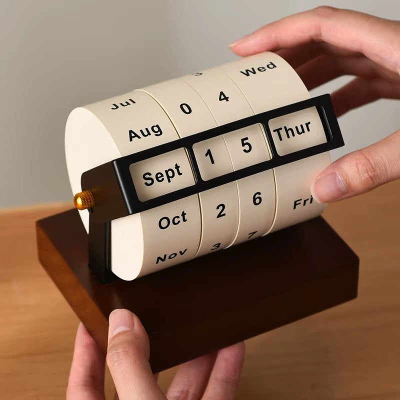 Cozyn Marl Wheel Perpetual Desk Calendar