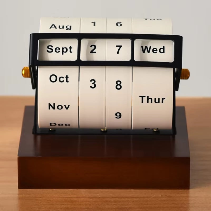 Cozyn Marl Wheel Perpetual Desk Calendar