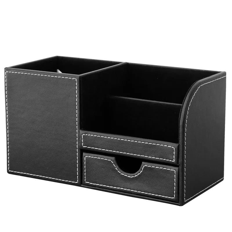 Cozyn Onyx Stitched Desk Caddy