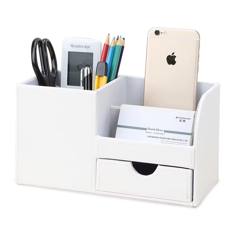 Cozyn Onyx Stitched Desk Caddy